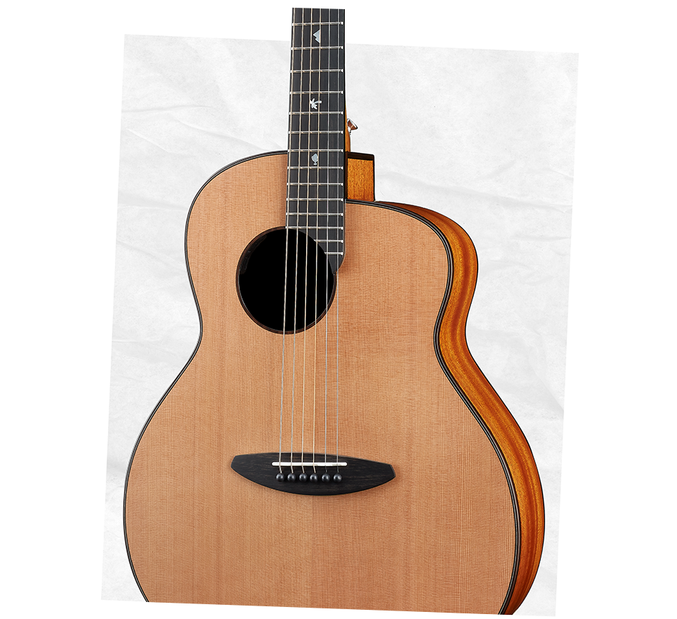 aNueNue Music Travel Love Bob Full Guitar Rosewood Fingerboard with Shell Inlays