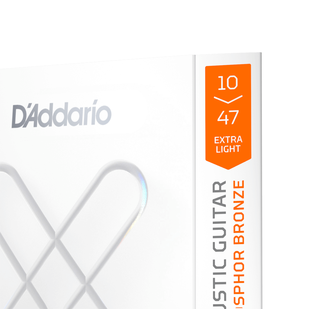 D'Addario XSAPB1047 | XS Phosphor Bronze Acoustic Guitar Strings 10-47