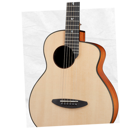 aNueNue Clint Travel Size Guitar Sitka Spruce Top with Natural Satin Finish
