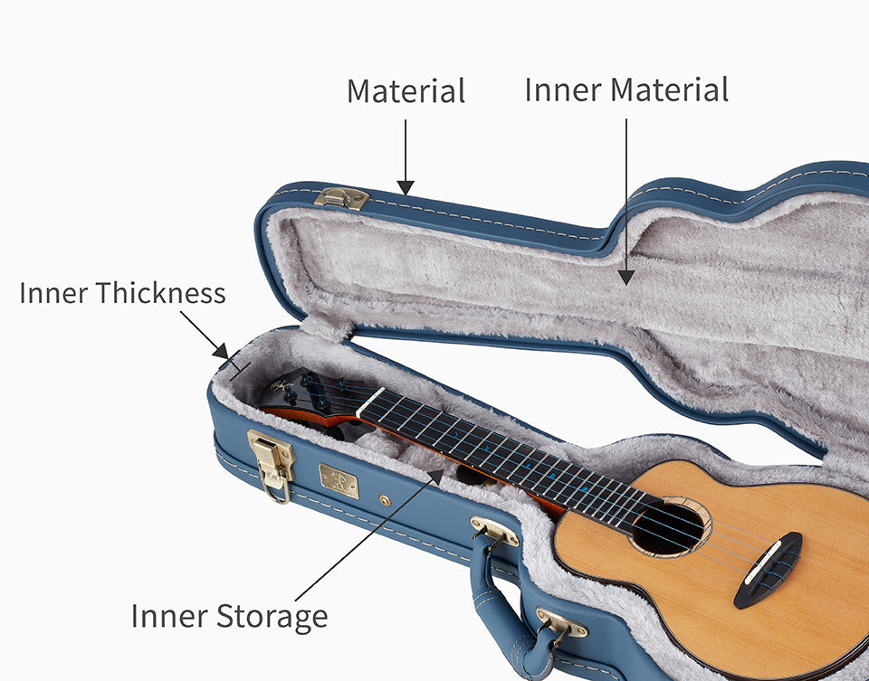 aNueNue Blue Hardshell Ukulele Case