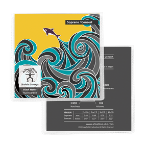 aNueNue Black Water Soprano/Concert Ukulele Strings