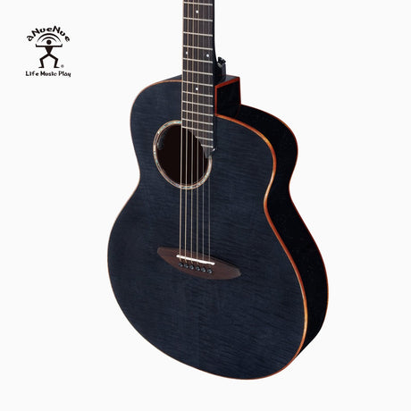 aNueNue L77E Thin Body Electric Acoustic Guitar Mahogany Back and Sides Gloss Finish