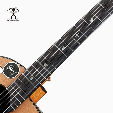 aNueNue Music Travel Love Bob Full  Guitar Rosewood Fingerboard with Shell Inlays