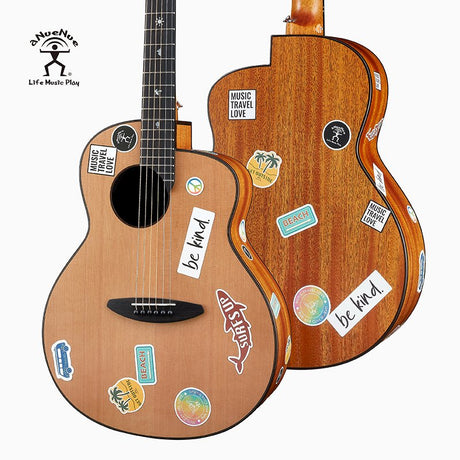 aNueNue Music Travel Love Bob Full  Guitar Mahogany Back and Sides – Satin Finish