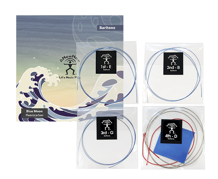 aNueNue Blue Moon Baritone Ukulele Strings