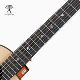 aNueNue Clint Travel Size Guitar Rosewood Fingerboard with Custom Shell Inlays