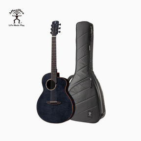 aNueNue L77E 41 Inch Thin Body Electric Acoustic Guitar with Deluxe Gigbag Front View