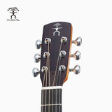 aNueNue Clint Travel Size Guitar Maple Headplate with aNueNue Logo