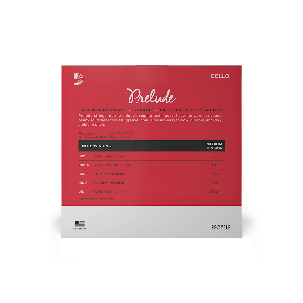 D'Addario Prelude Cello String Set