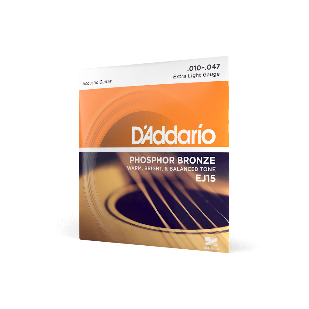 D'Addario EJ15 | Phosphor Bronze Acoustic Guitar Strings 10-47