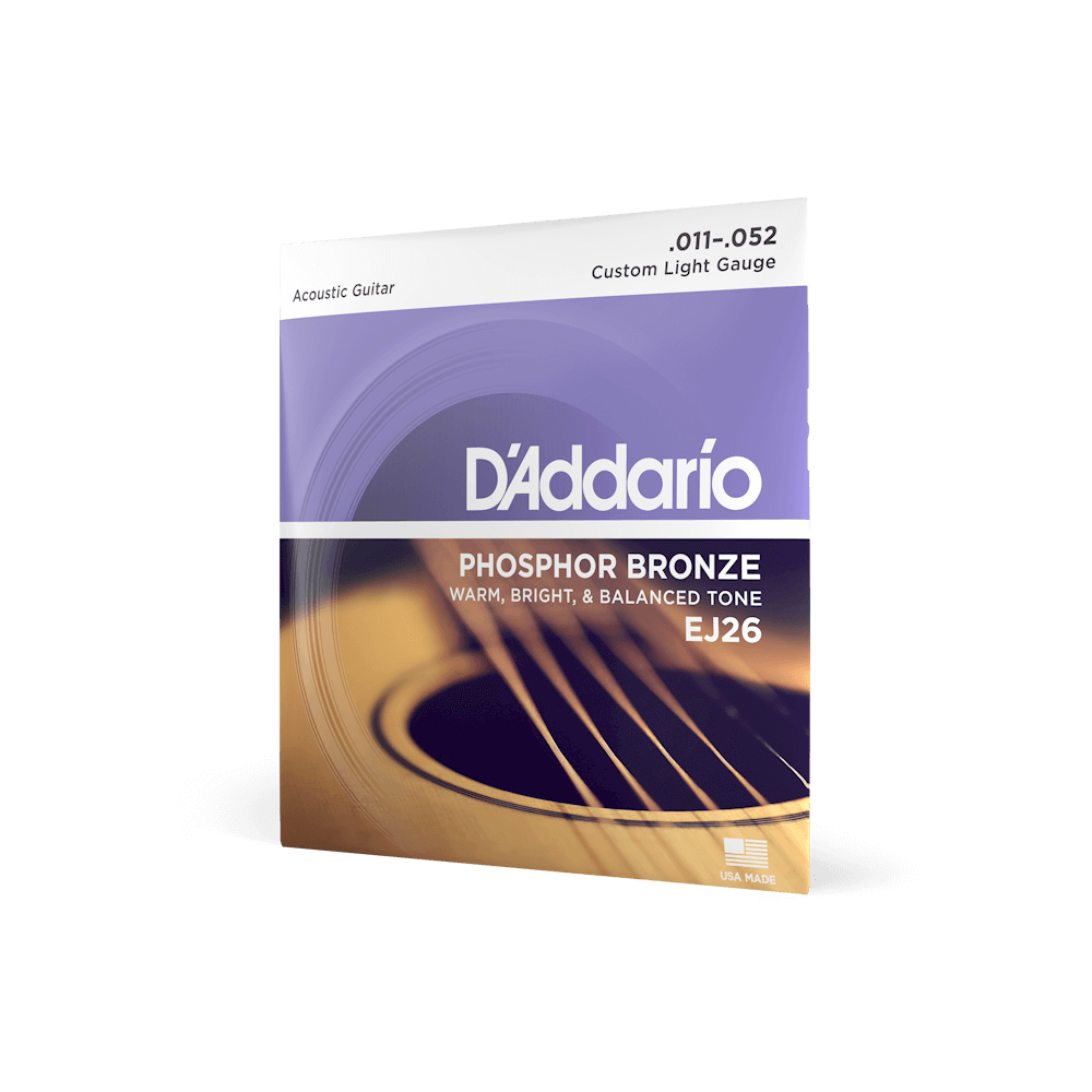 D'Addario EJ26 | Phosphor Bronze Acoustic Guitar Strings 11-52