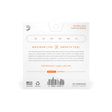 D'Addario XSAPB1047 | XS Phosphor Bronze Acoustic Guitar Strings 10-47