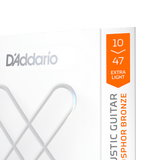 D'Addario XSAPB1047 | XS Phosphor Bronze Acoustic Guitar Strings 10-47