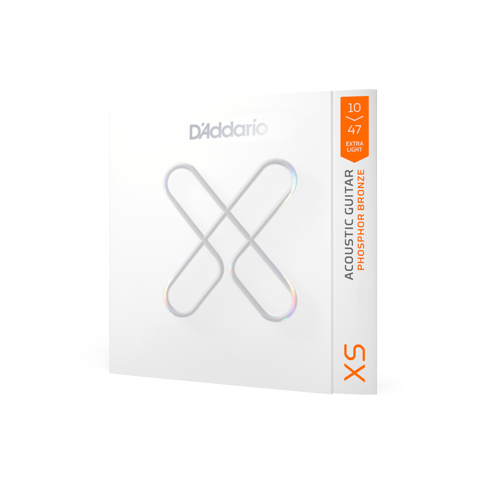 D'Addario XSAPB1047 | XS Phosphor Bronze Acoustic Guitar Strings 10-47