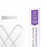 D'Addario XSAPB1152 | XS Phosphor Bronze Acoustic Guitar Strings 11-52