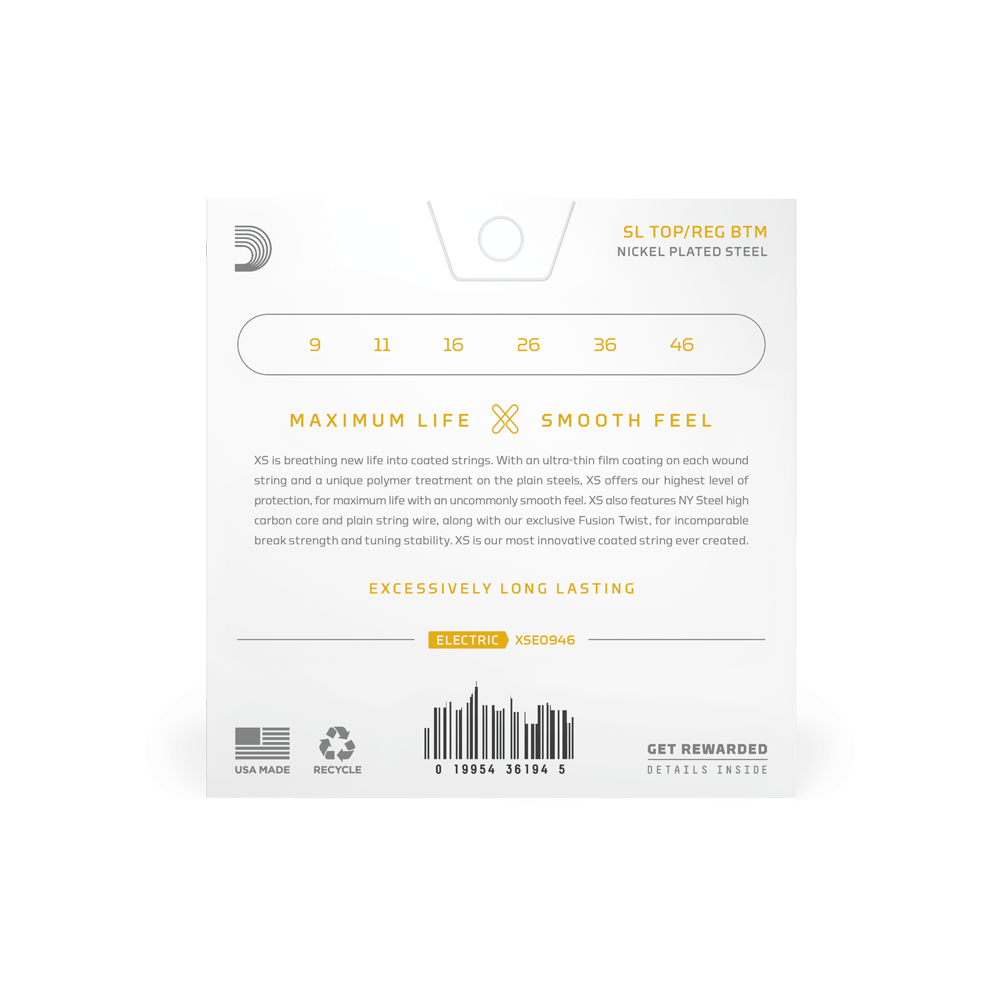 D'Addario XSE0946 | XS Nickel Electric Guitar Strings 9-46