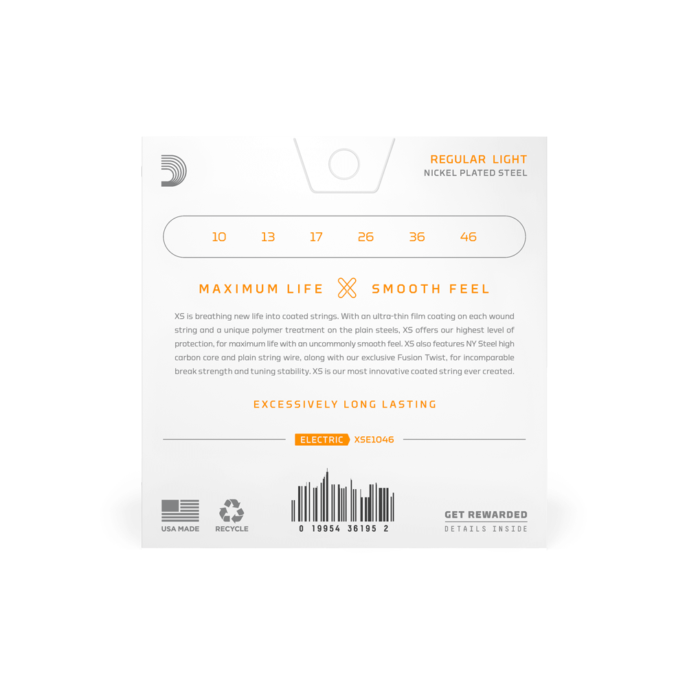 D'Addario XSE1046 | XS Nickel Electric Guitar Strings 10-46