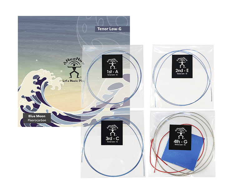 aNueNue Blue Moon Tenor Low-G Ukulele Strings