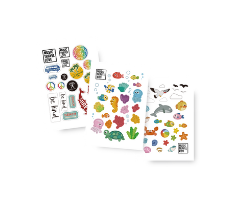 aNueNue Palawan Sunrise Guitar Exclusive Sticker Set - Ocean Life Theme