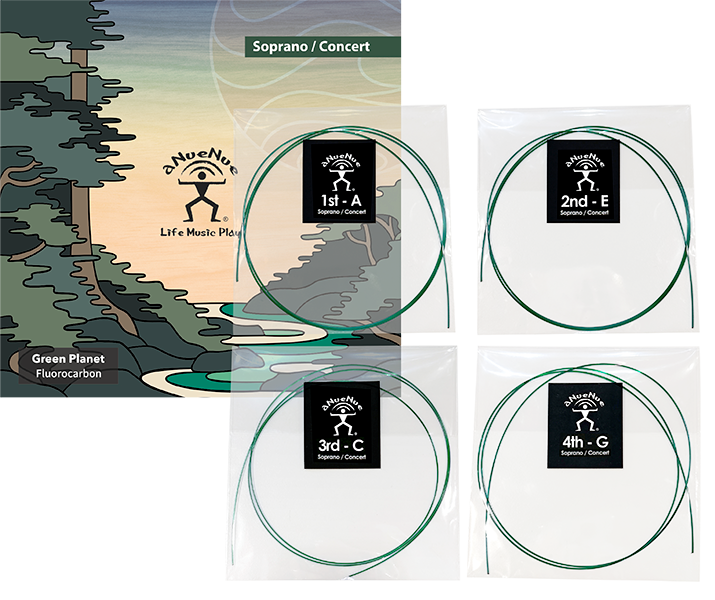 aNueNue Green Planet Ukulele Strings