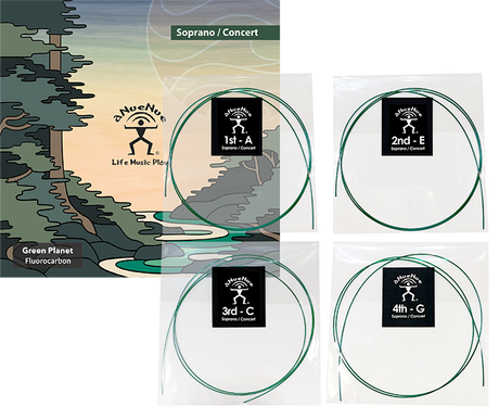 aNueNue Green Planet Ukulele Strings