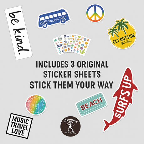 aNueNue Palawan Sunrise Guitar Exclusive Sticker Set